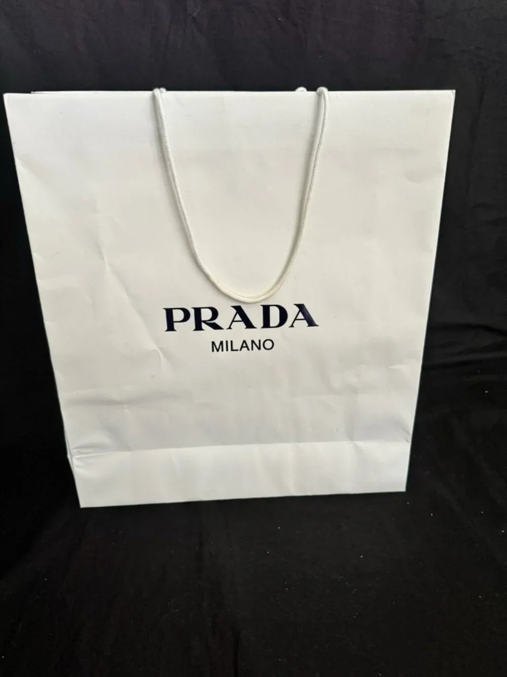 Prada Paper Reusable Shopping Bag White 19